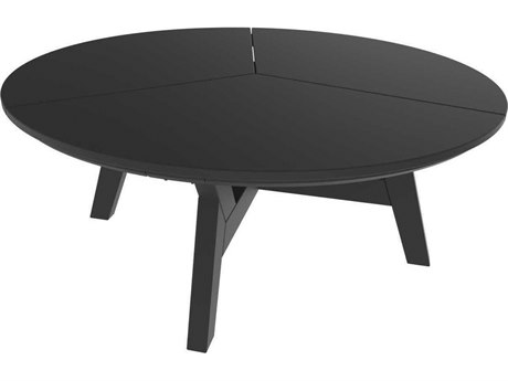 Seaside Casual Dex Recycled Plastic 40'' Wide Round Chat Table