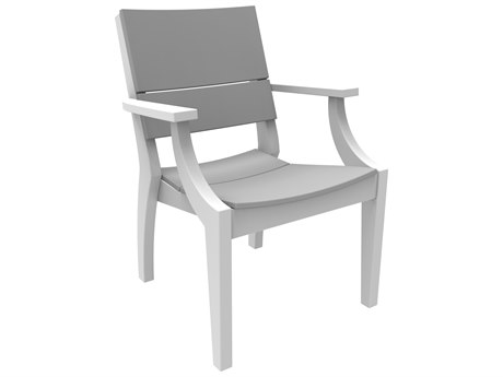 Seaside Casual Sym Recycled Plastic Dining Arm Chair