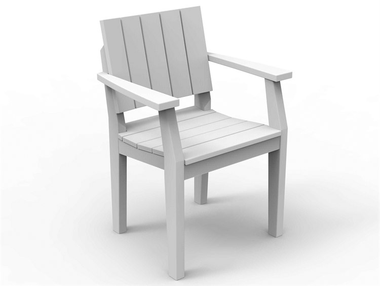 Seaside Casual Mad Recycled Plastic Dining Arm Chair