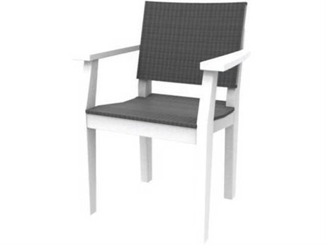 Seaside Casual Mad Recycled Plastic Wicker Dining Arm Chair