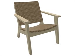 Seaside Casual Mad Recycled Plastic Wicker Lounge Chair