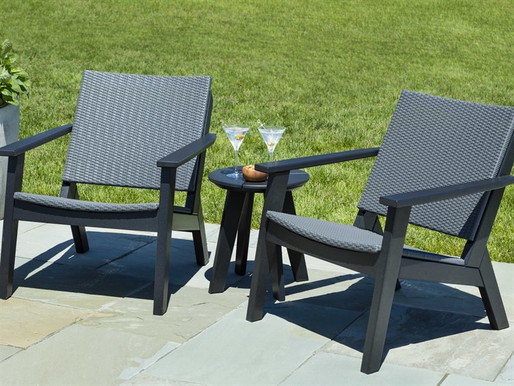 Seaside Casual Mad Recycled Plastic Wicker Outdoor Lounge Chair | SSC289W