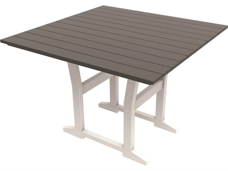 Seaside Casual Coastline Recycled Plastic Cafe Fusion 40'' Square Dining Table