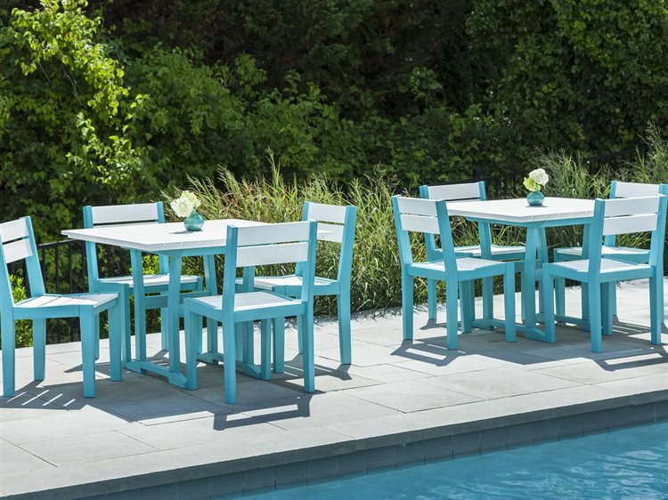 Seaside Casual Coastline Recycled Plastic Cafe Outdoor Dining Set