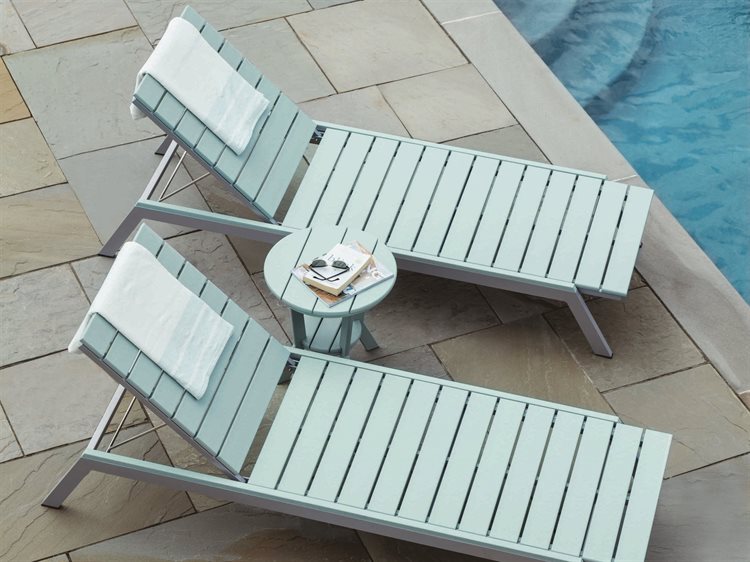 Seaside Casual Mad Aluminum Recycled Plastic Lounge Set