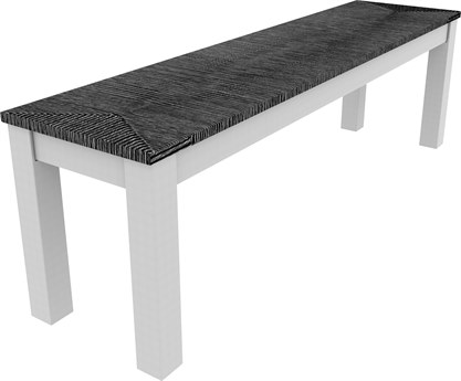 Seaside Casual Greenwich  Recycled Plastic Woven 60'' Dining Bench