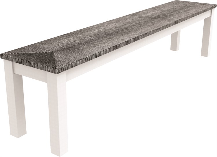 Seaside Casual Greenwich Recycled Plastic Woven 80'' Dining Bench