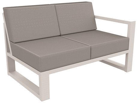 Seaside Casual Mia Recycled Plastic Left Arm Loveseat