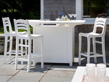 Seaside Casual Charleston Chairs Recycled Plastic Dining Set