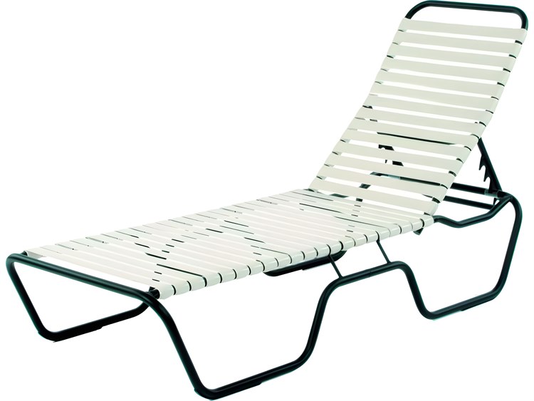 Suncoast Sanibel Strap Aluminum Side Adjustable Outdoor Chaise Lounge
