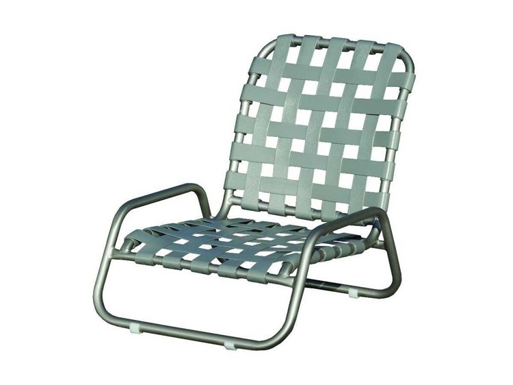 Suncoast Sanibel Cross Strap Cast Aluminum Arm Lounge Chair 127