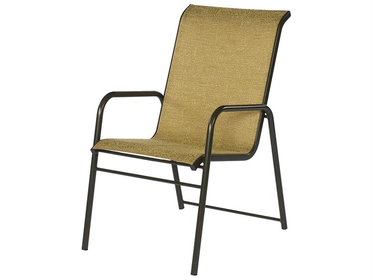 Suncoast Sanibel Sling Cast Aluminum Stackable Dining Arm Chair