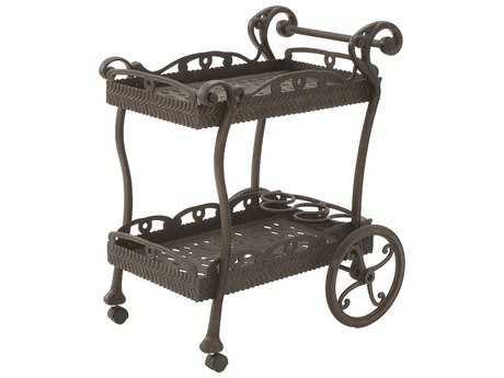 Outdoor Serving Carts Patioliving Suncoast Cast Aluminum Metal Serving Cart