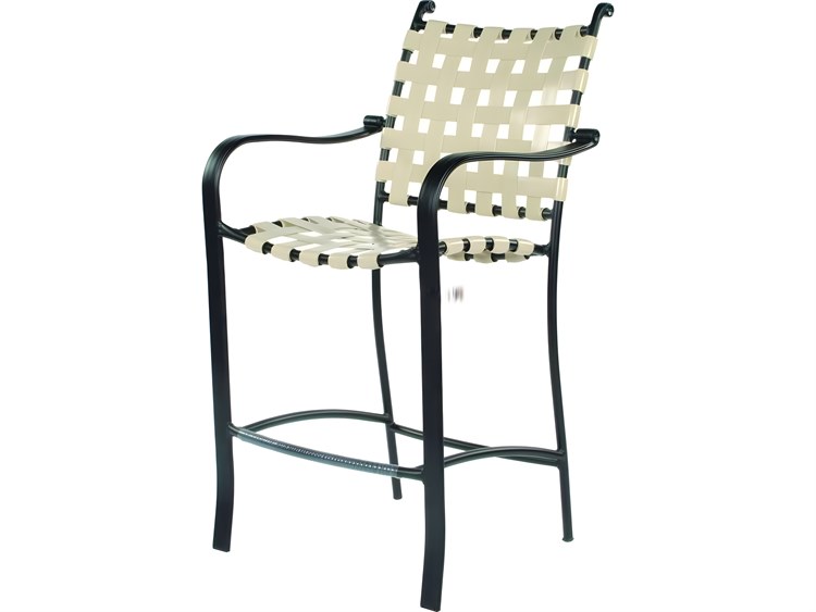 Suncoast Rosetta Strap Aluminum Patio Bar Stool