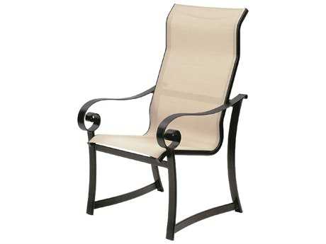 Suncoast Orleans Sling Cast Aluminum Arm Supreme Dining Chair 8531