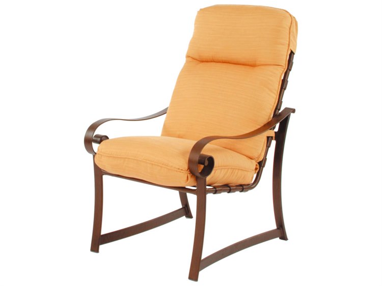 Suncoast Orleans Cushion Cast Aluminum Dining Arm Chair