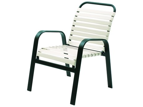 Suncoast Maya Strap Cast Aluminum Dining Arm Chair