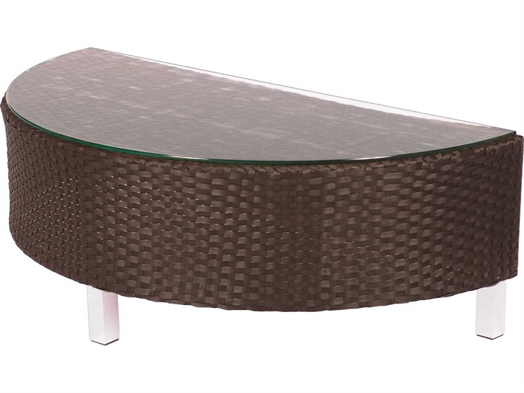 Suncoast Radiate Arc Wicker 48 X 24 Half Round Glass Coffee Suncoast Radiate Arc Wicker 48 X 24 Half Round Glass Coffee