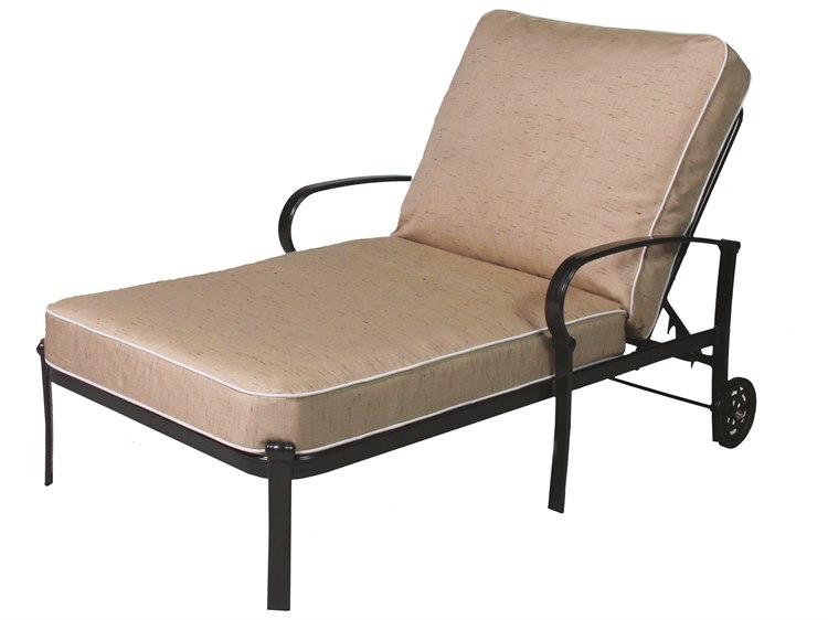 Suncoast Madison Aluminum Outdoor Patio Chaise and a Half Lounge Chair