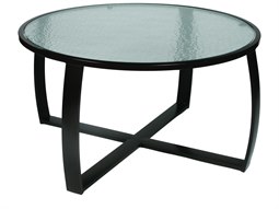 Suncoast Pinnacle Aluminum 44'' Round Glass Coffee Table