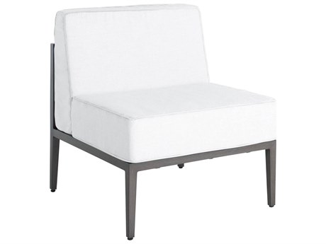 Summer Classics Santa Barbara Aluminum Slate Grey Slipper Modular Lounge Chair