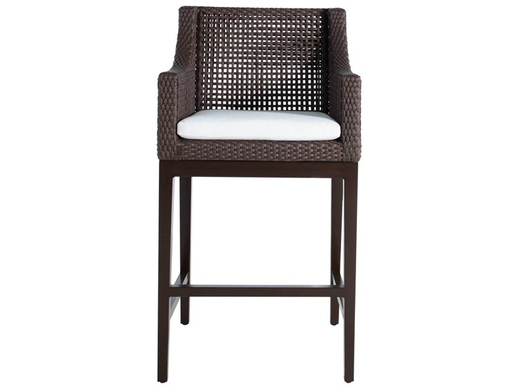 Summer Classics Montecito Patio Bar Stool Mahogany/Chestnut 2
