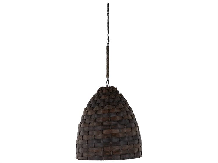 Summer Classics Hopkins Resin Wicker Black Walnut Outdoor Chandelier