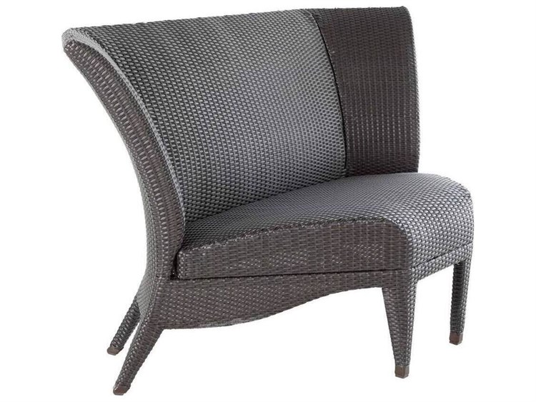 Summer Classics Athena Plus Wicker Curved Corner Outdoor Lounge Chair