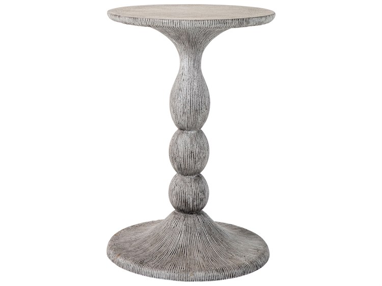 Summer Classics Cast Stone Tern Round Patio End Table
