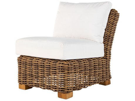 Summer Classics Montauk Wicker Raffia Slipper Lounge Chair