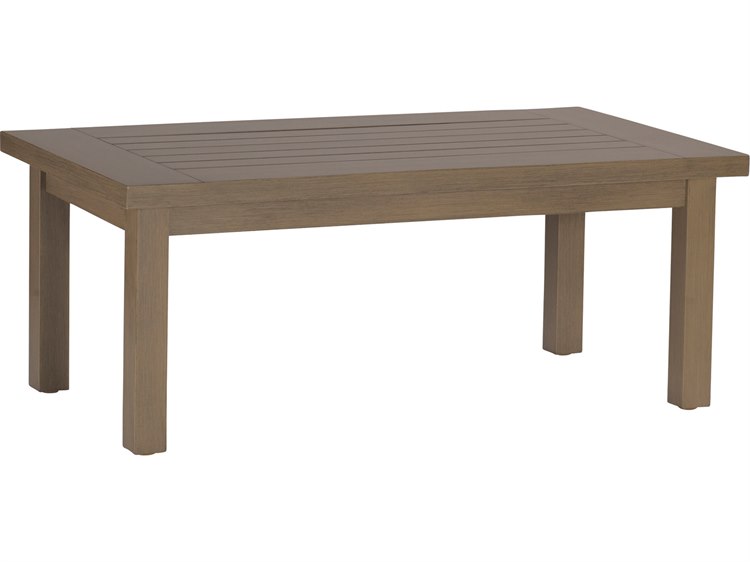 Summer Classics Club Aluminum Rectangular Outdoor Patio Coffee Table