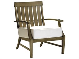 Summer Classics Croquet Aluminum Lounge Chair with Cushion