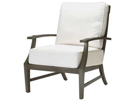 Summer Classics Croquet Aluminum Quick Ship Slate Grey Lounge Chair in Line Dove