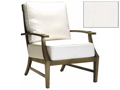 Summer Classics Croquet Aluminum Chalk Lounge Chair with Cushion