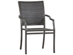 Classics Villa Slate Grey Wicker Dining Arm Chair
