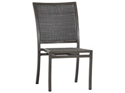 Classics Villa Slate Grey Wicker Dining Side Chair