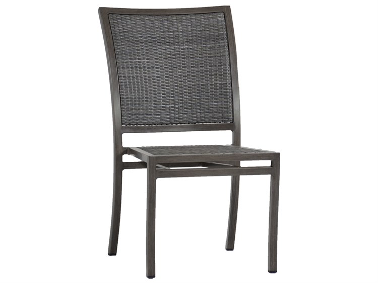 Summer Classics Villa Wicker Slate Grey Dining Side Chair