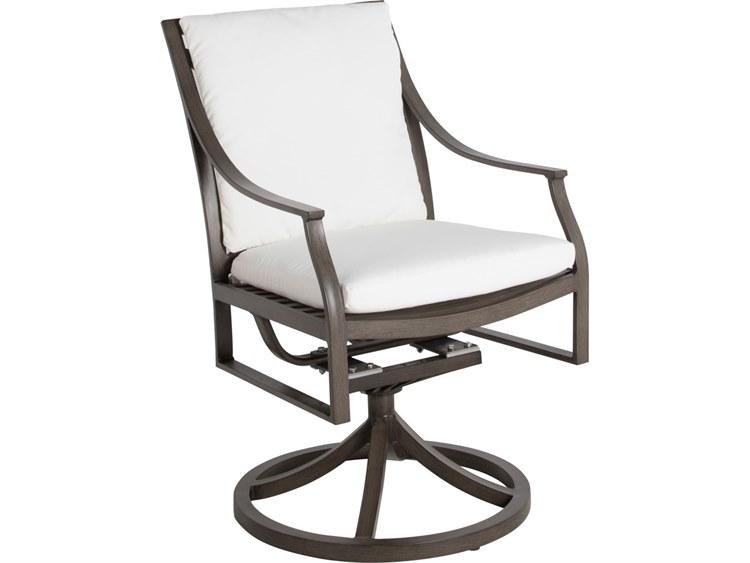 Summer Classics Monaco Swivel Rocking Arm Chair in Slate Grey