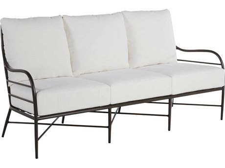 Summer Classics Carmel Wrought Aluminum Slate Gray Sofa