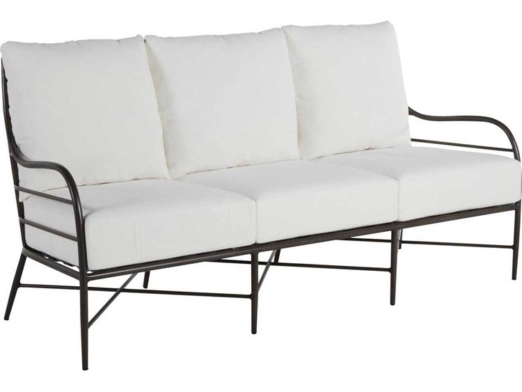 Summer Classics Carmel Wrought Aluminum Slate Gray Sofa
