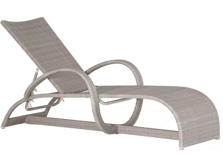 Summer Classics Halo Oyster Wicker Chaise Lounge