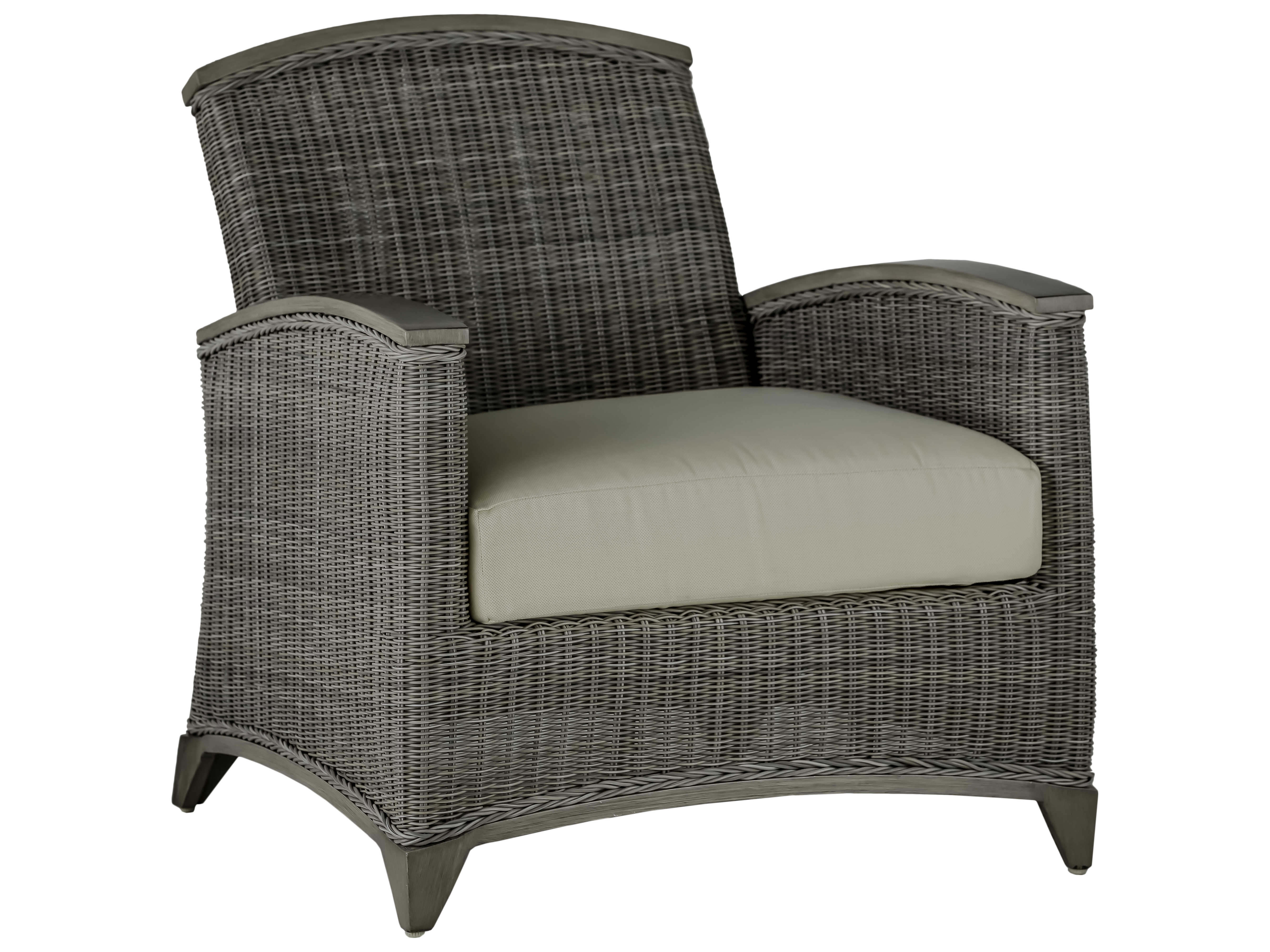 Summer Classics Astoria Wicker Oyster Lounge Chair With Cushion