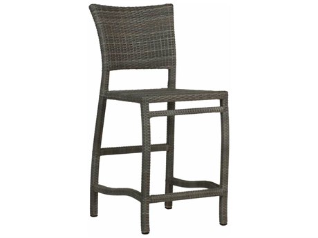 Summer Classics Skye Wicker Slate Grey Counter Stool