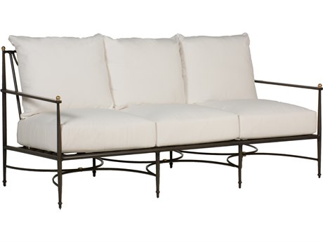 Summer Classics Roma Slate Grey Sofa with Cushion