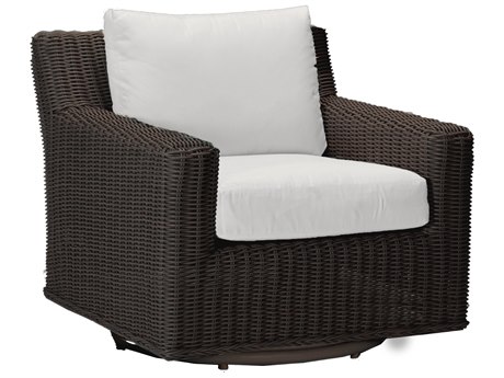 Summer Classics Rustic Wicker Cushion Lounge Chair