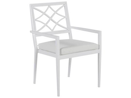 Summer Classics Elegante Aluminum Chalk Dining Arm Chair