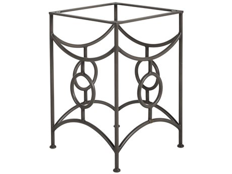 Summer Classics Trestle Wrought Iron Square Dining Table Base