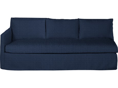 Summer Classics Nora Outdoor Right Arm Facing Sofa in Grid Cloth Mist