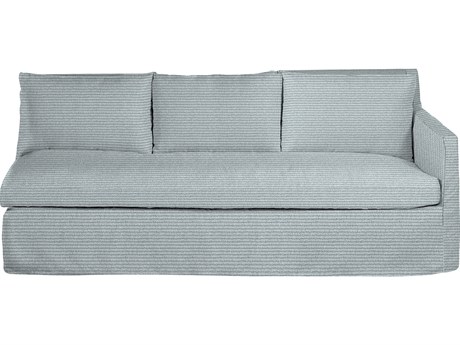 Summer Classics Nora Outdoor Left Arm Facing Sofa in Washboard Linen