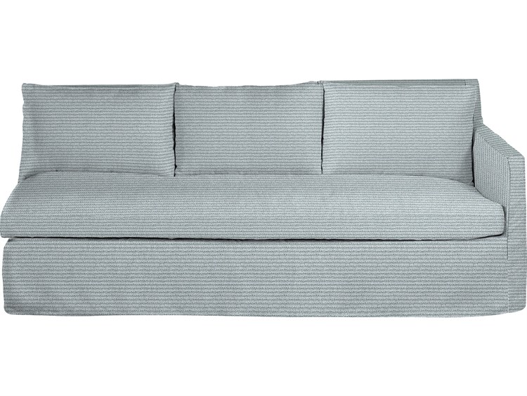 Summer Classics Nora Outdoor Left Arm Facing Sofa in Washboard Linen